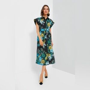 NWT Tuckernuck Black Verdant Floral Chloe Dress in Black Bouquet Floral